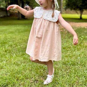 Louise Misha Dress Warie (Size 04A) & Elina Summer Hat (Size 05-06Y)